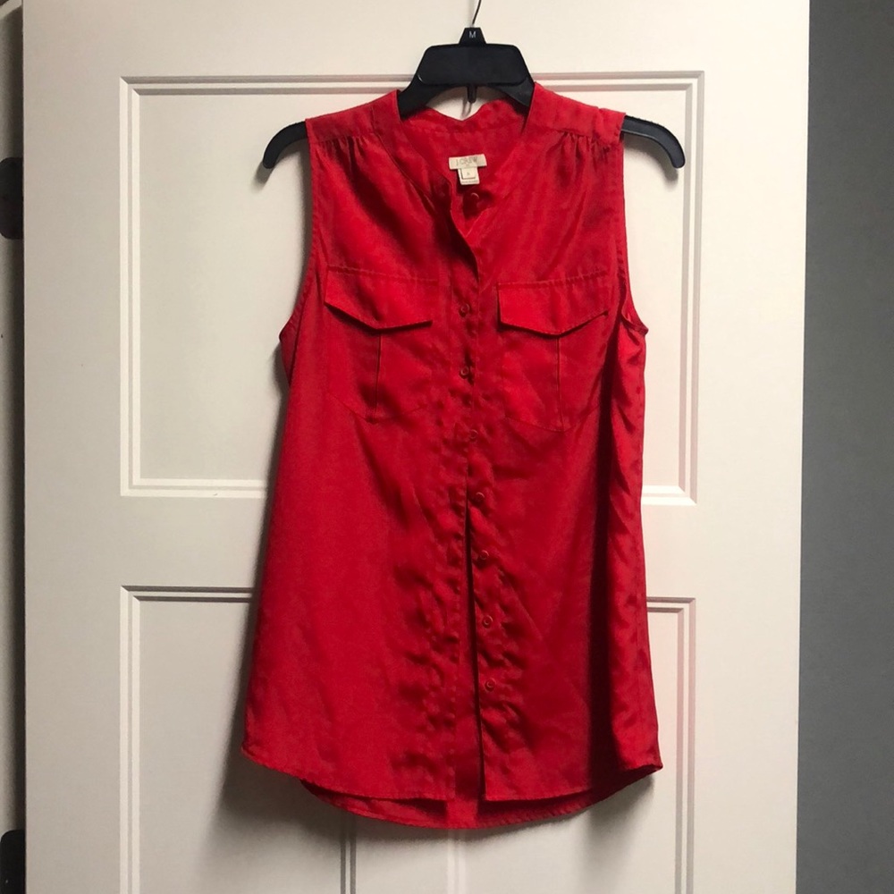 J crew button up tank
